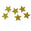 Pinches gibré estrellas doradas 6u